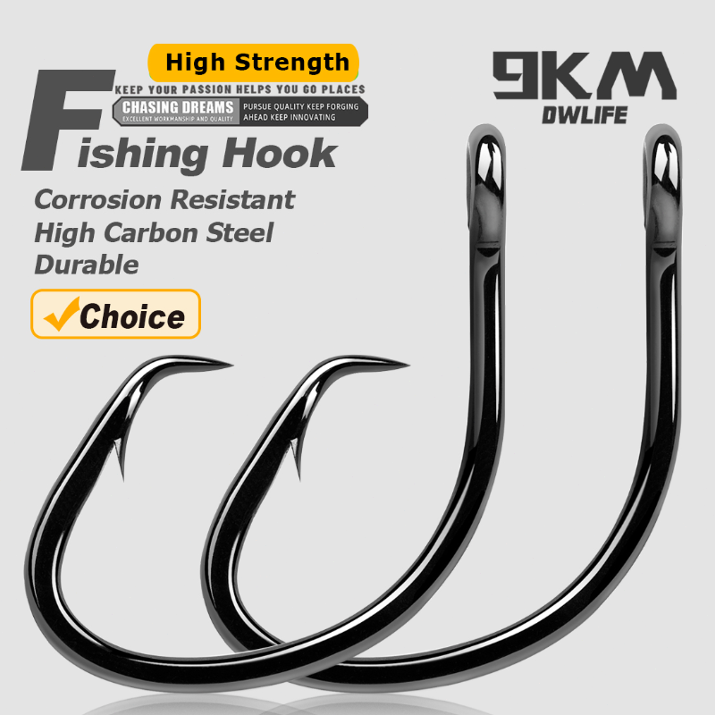 Fishing Hook Assortment - 9KM Circle Hooks 25~50Pcs Saltwater Fishing