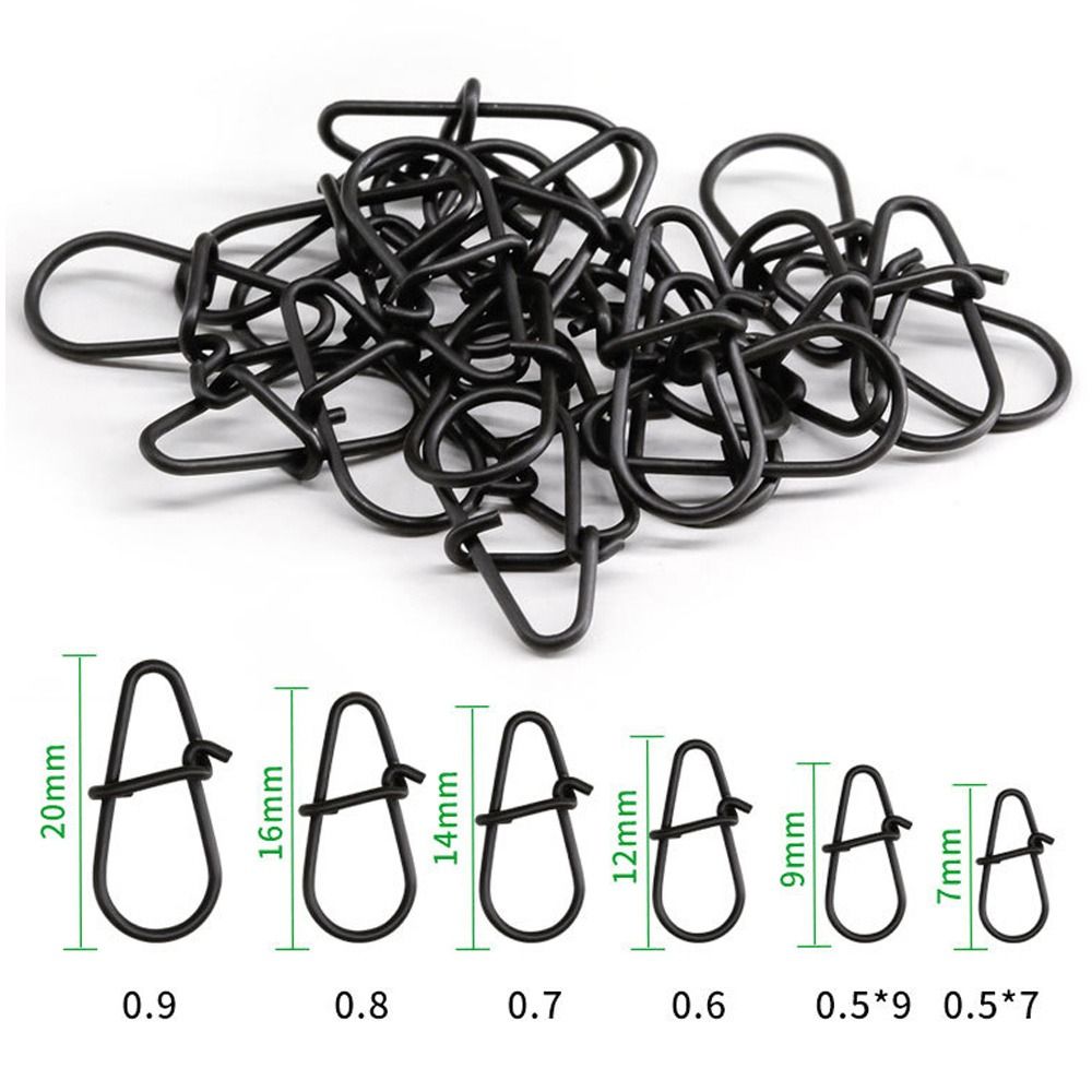 100Pcs/lot Matte black Snap Fi – обзор и цена Fishing Hook Stainless Steel