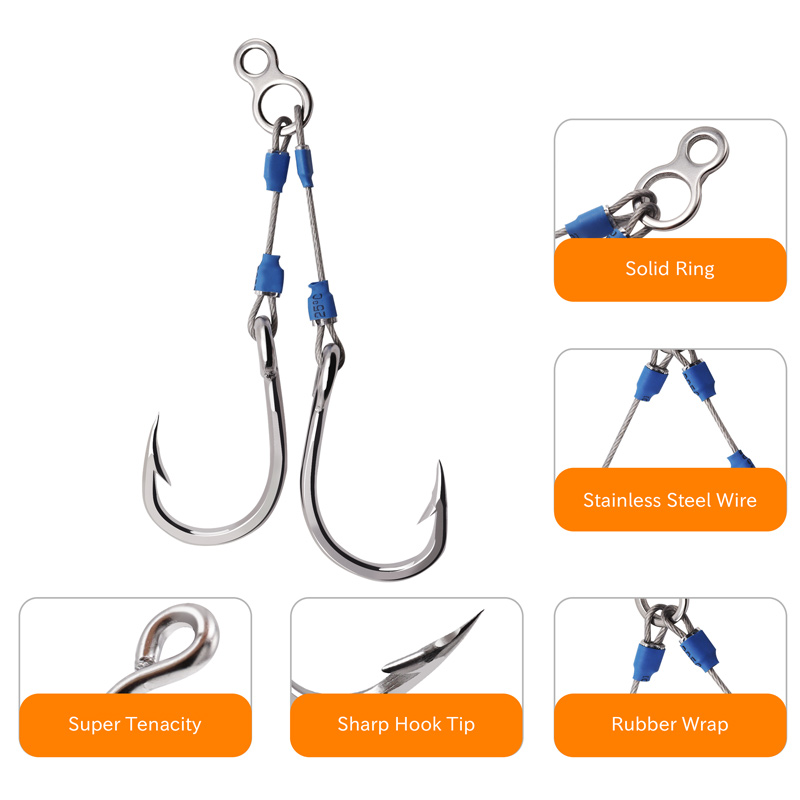 ZYZHE Steel Wire Jig Assist Ho – обзор и цена Fishing Hook Assortment