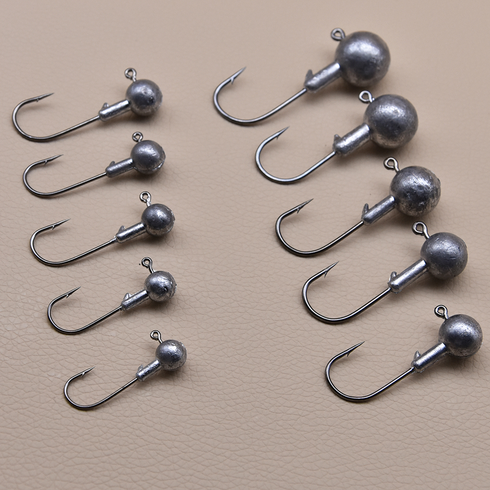 MrLurion 50pcs 1g-28g jig head – обзор и цена Fishing Hook Weedless