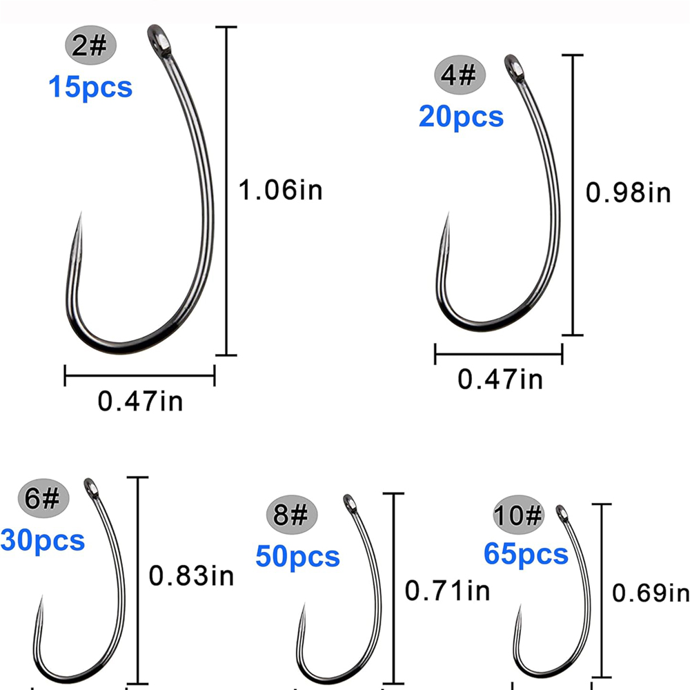 180PCS Barbless Fishing Hooks  – обзор и цена Fishing Hook Barbless