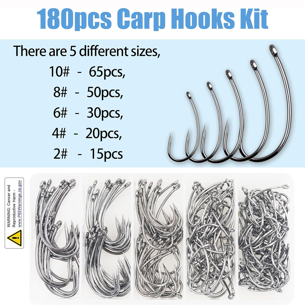180PCS Barbless Fishing Hooks  – обзор и цена Fishing Hook Barbless