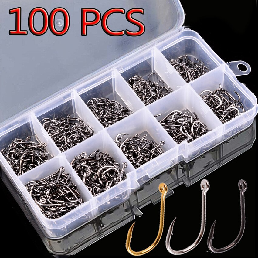 New 100Pcs Fishing Hooks Set C – обзор и цена Fishing Hook Circle