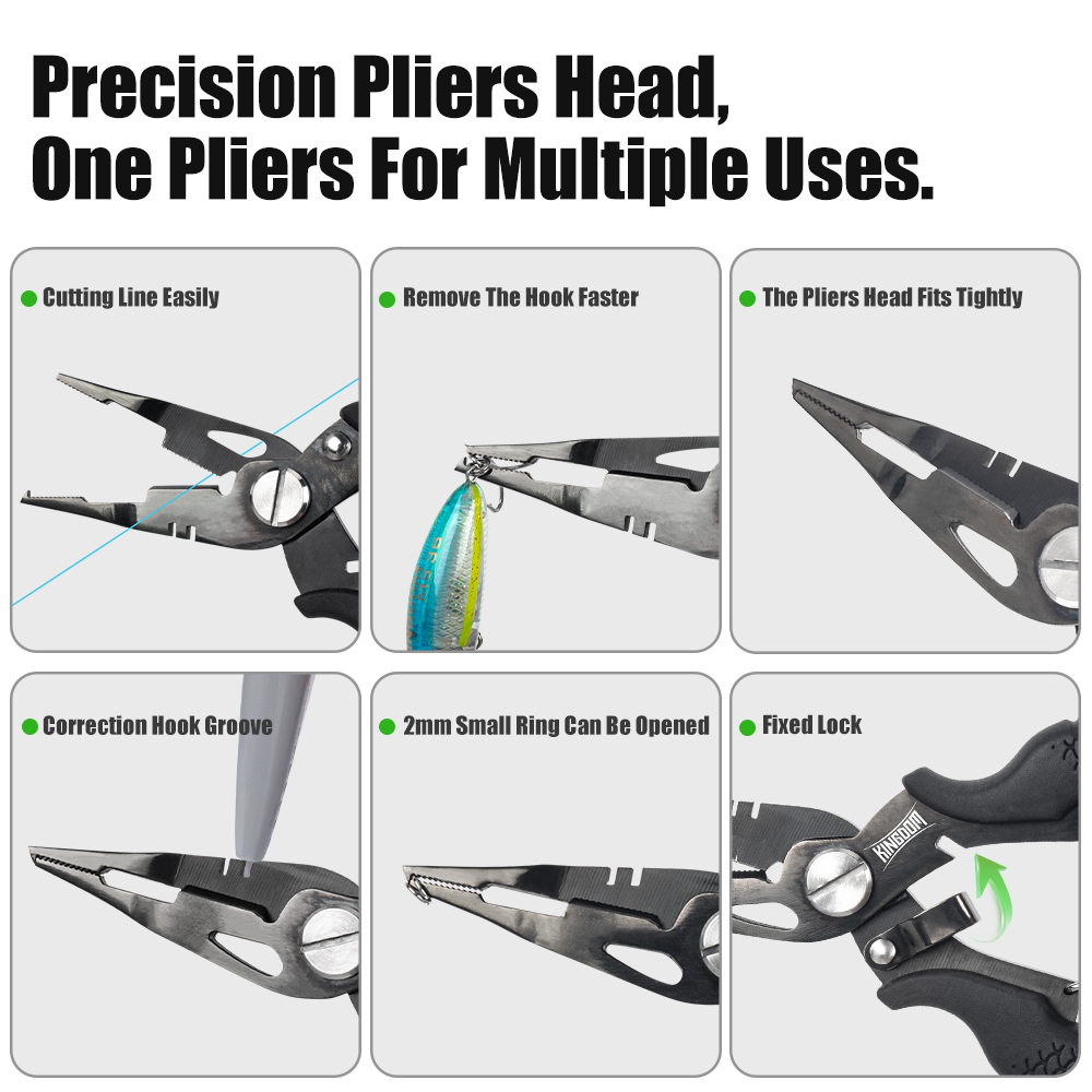 Kingdom Fishing Pliers Multifu – обзор и цена Fishing Hook Stainless Steel