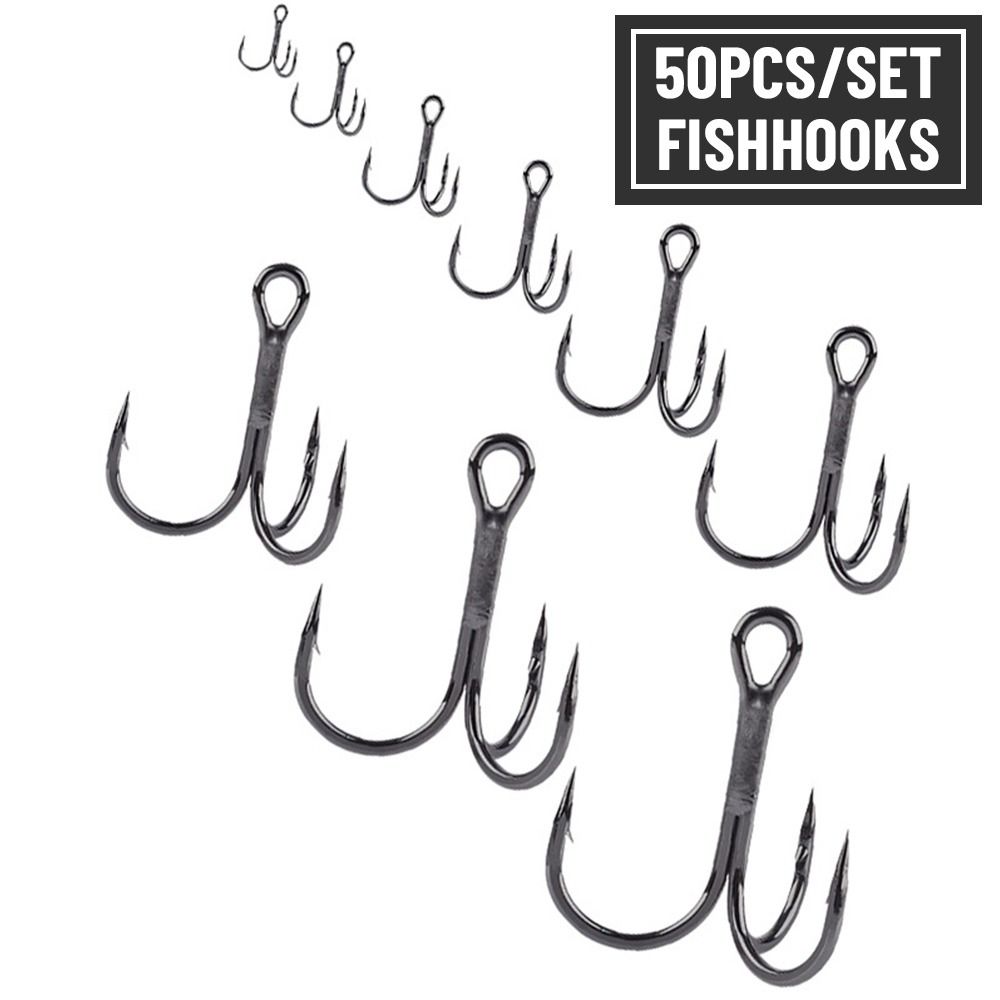 50Pcs/set Nickel Super Sharp F – обзор и цена Fishing Hook Assortment