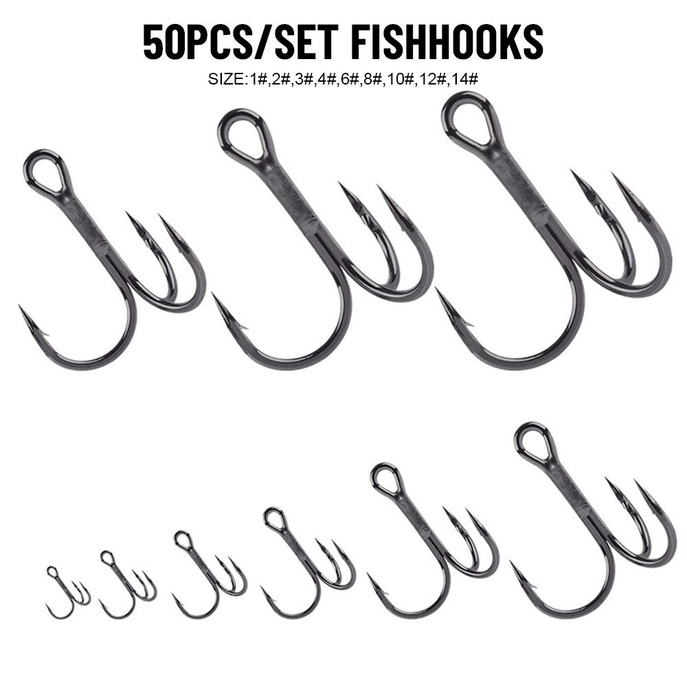 50Pcs/set Nickel Super Sharp F – обзор и цена Fishing Hook Assortment