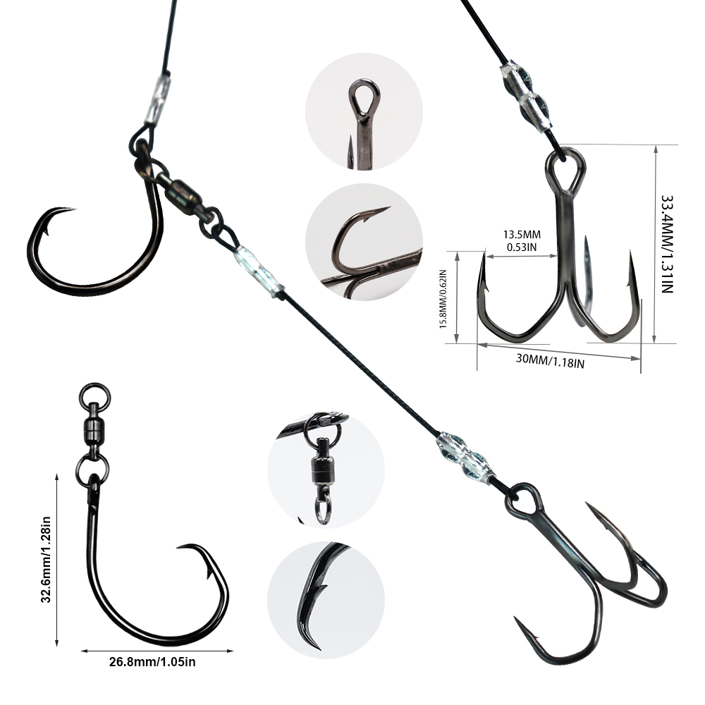 ZYZHE 1pc Live Bait Rigs Sting – обзор и цена Fishing Hook Circle