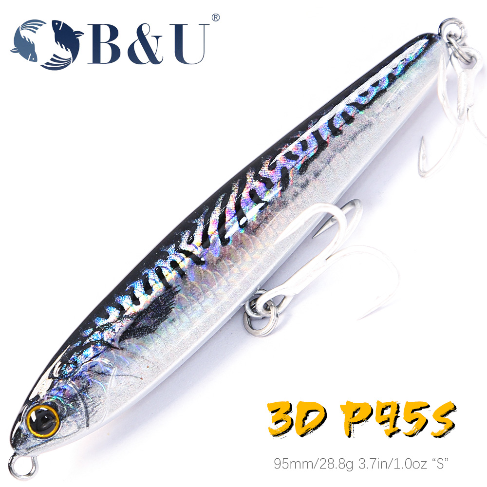 B&U Sinking Pencil Fishing Lur – обзор и цена Fishing Hook Treble