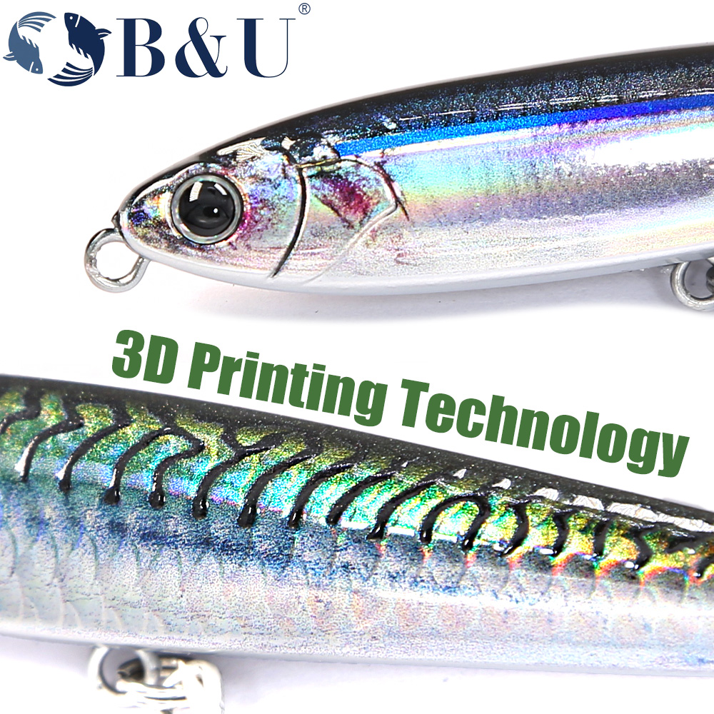 B&U Sinking Pencil Fishing Lur – обзор и цена Fishing Hook Treble