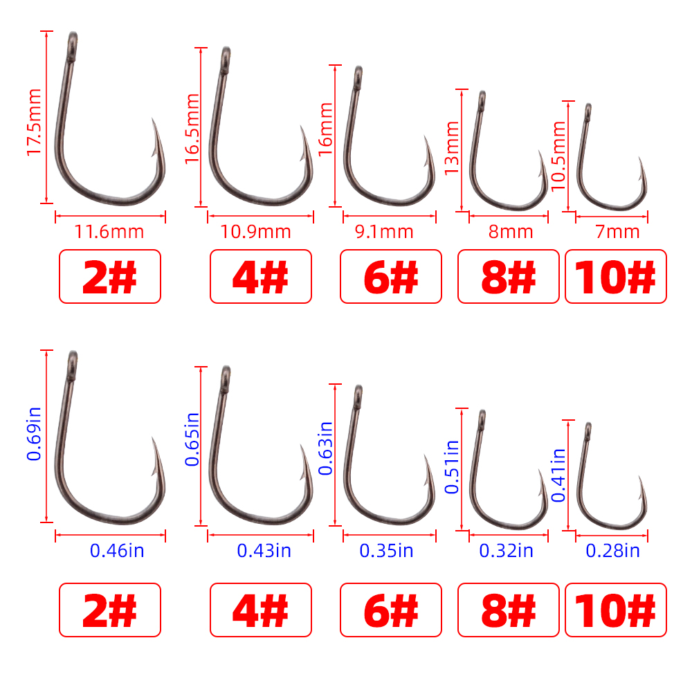 100pcs Stainless Steel Barbed  – обзор и цена Fishing Hook Assortment