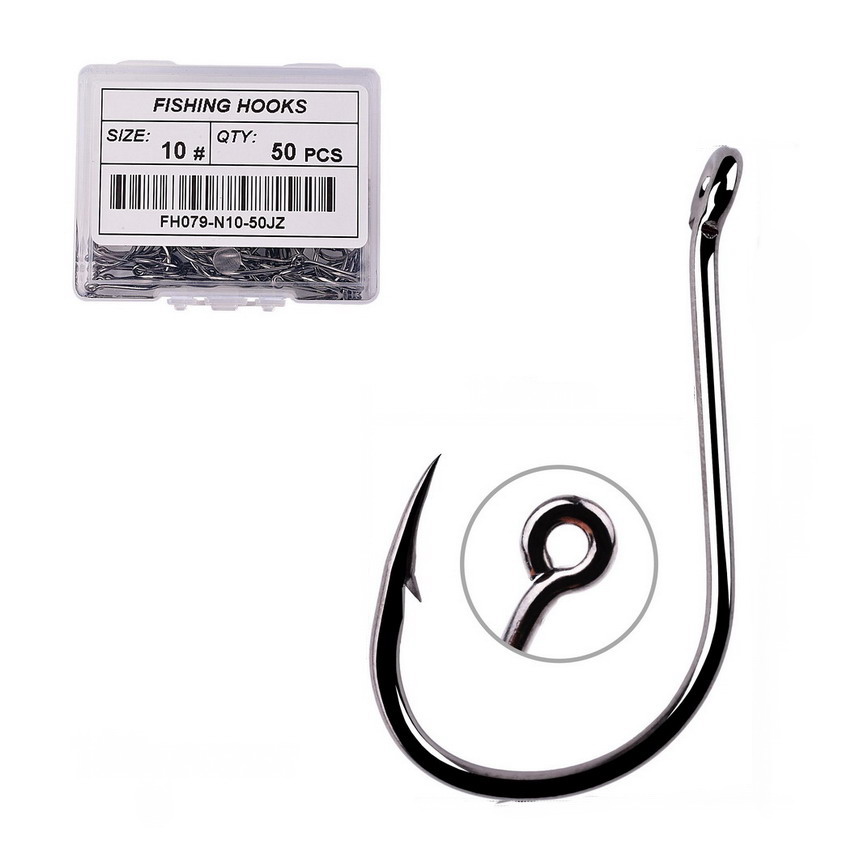 50pcs/20pcs Fishhook Coating H – обзор и цена Fishing Hook Circle