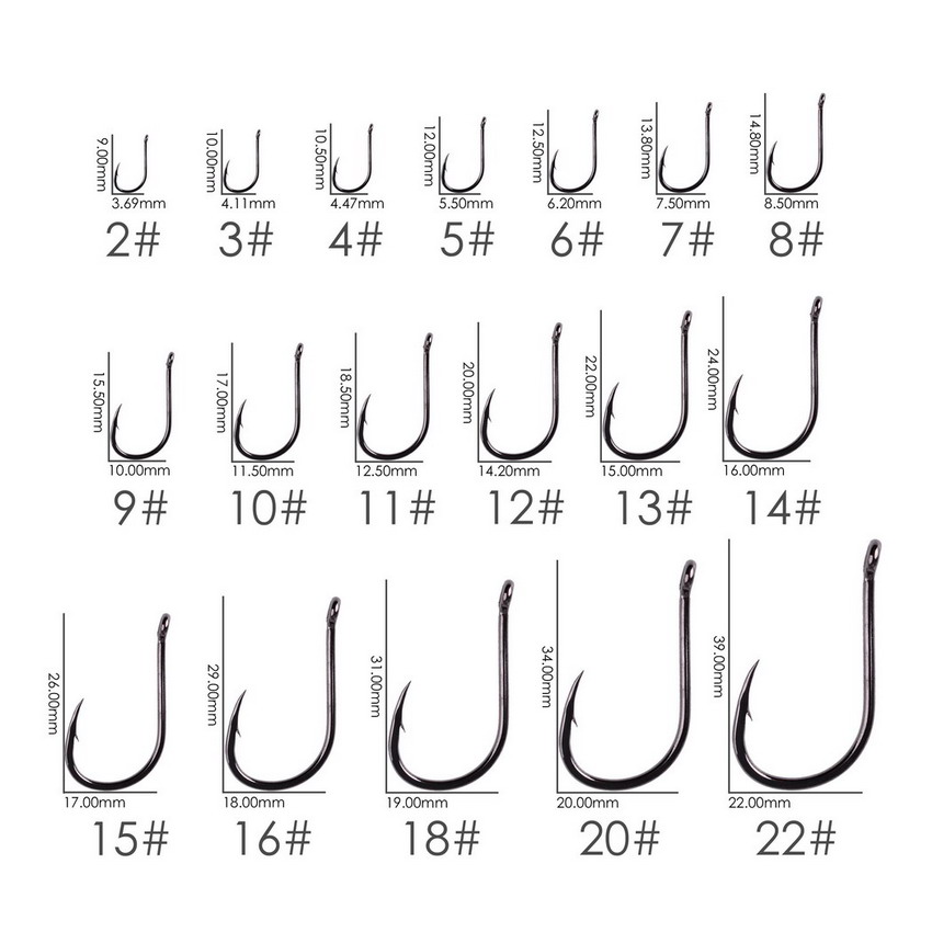 50pcs/20pcs Fishhook Coating H – обзор и цена Fishing Hook Circle