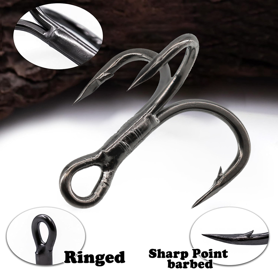 6X Fishing Treble Hook 10Pcs T – обзор и цена Fishing Hook Offset