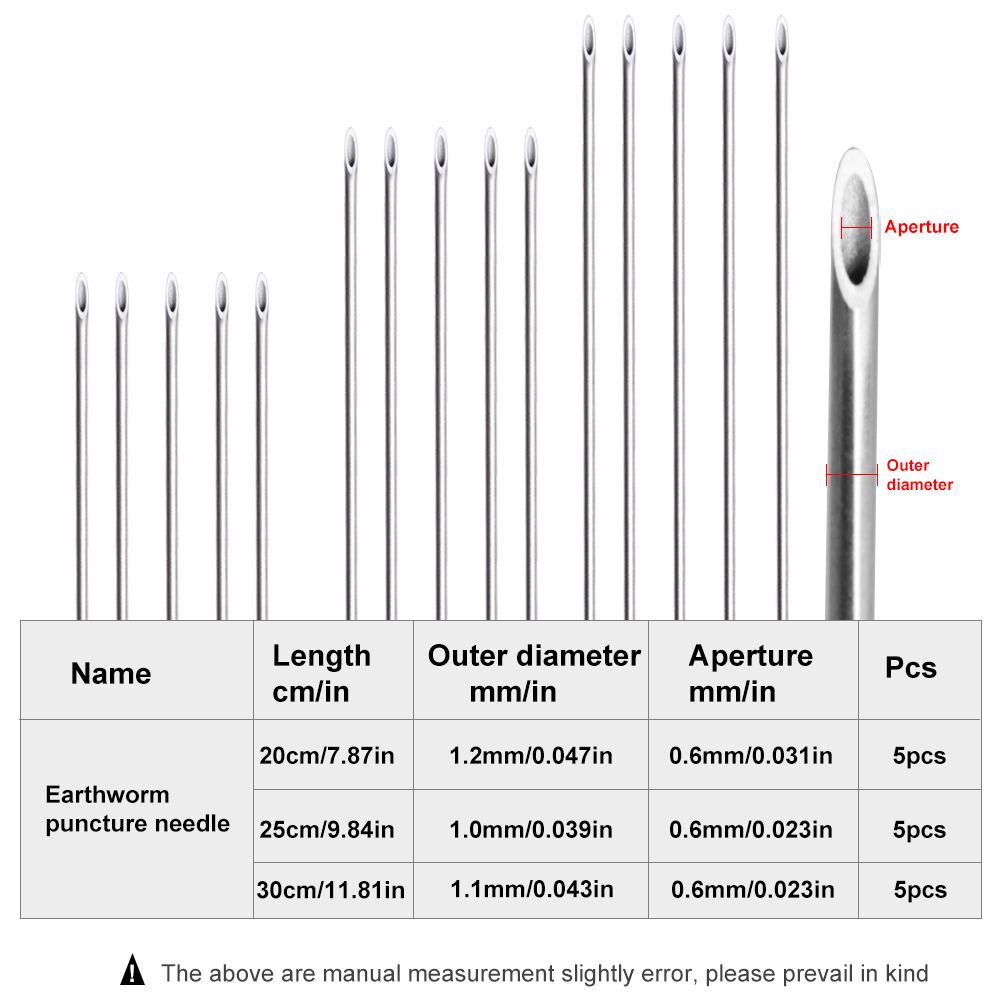FTK Earthworm Hooking Needle S – обзор и цена Fishing Hook Stainless Steel