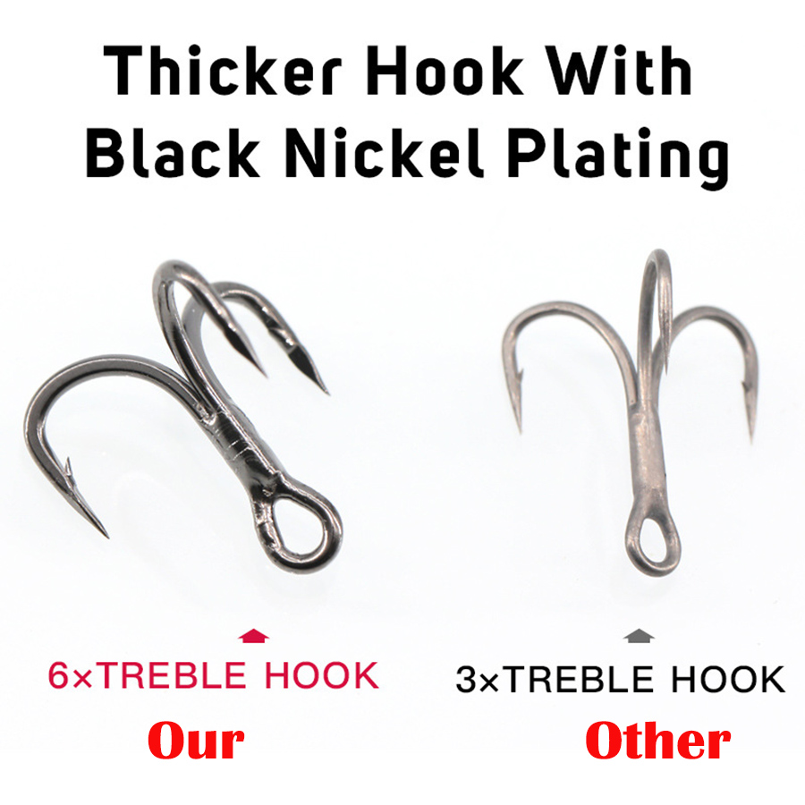 Fishing Treble Hook 6X Strong  – обзор и цена Fishing Hook Assortment