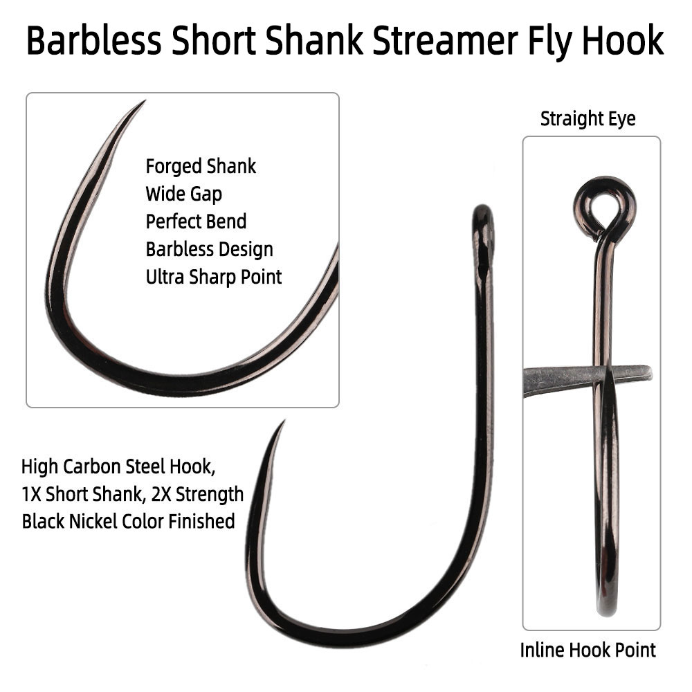 20pcs #1 1/0 2/0 3/0 4/0 5/0 S – обзор и цена Fishing Hook Barbless